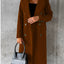 Elegant Long Sleeve Double Breasted Overcoat