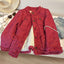 Womens Round-Neck Short Merino Wool Down Jacket