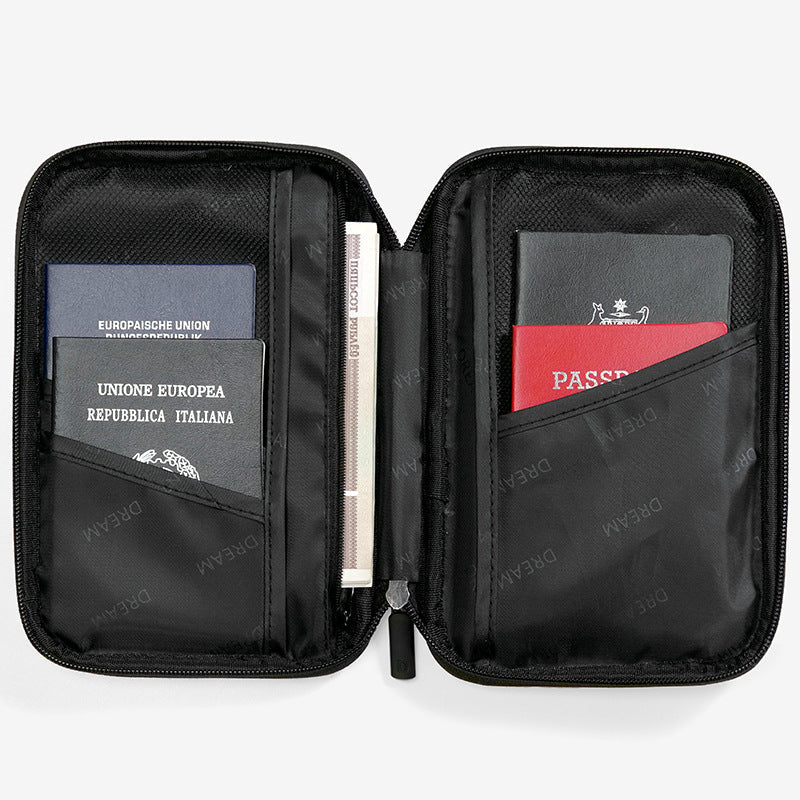 Elegante Porta Pasaporte para Almacenamiento de ID de Viaje