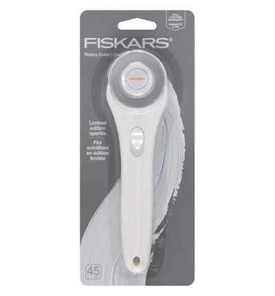 45mm Fashion Stick Rotary Cutter - White Sparkle
