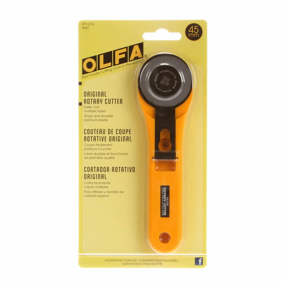 Premium 45mm Large Rotary Cutter for Crafting
