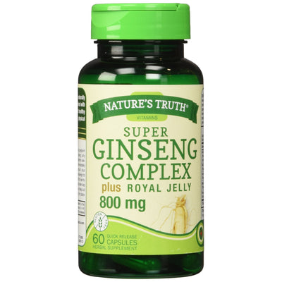 Complejo de Ginseng Super de Nature's Truth con Jalea Real 800 Mg Cápsulas