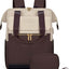 Large Capacity Contrast Color Travel Laptop Backpack