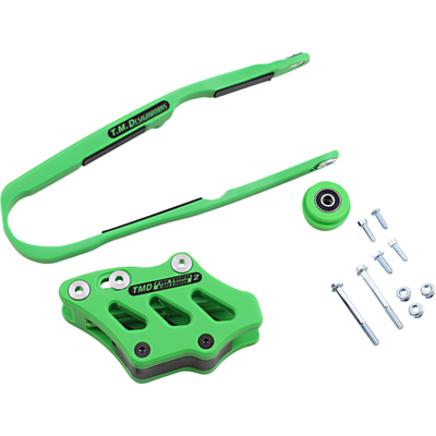 TM Designworks Chain Guide/Slider for Kawasaki - Green