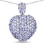 6.01 Carat Genuine Tanzanite Sterling Silver Pendant
