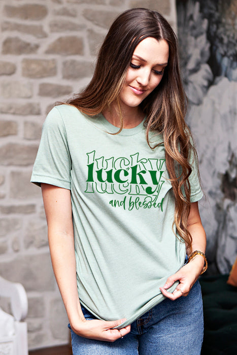 Lucky and Blessed T-Shirt - Korvel