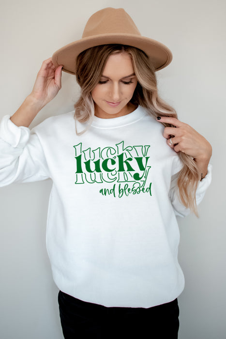 Lucky & Blessed Cozy Sweatshirt for Everyone - Korvel
