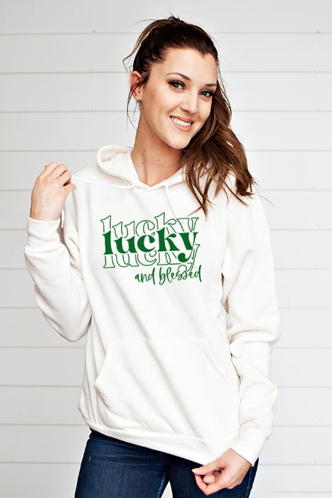 Sudadera con capucha Lucky and Blessed 4612