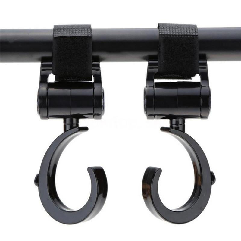 2 PCS/LOT Baby Stroller Accessories Hook Multifunction Baby Stroller Black High Quality Plastic Hook - Korvel
