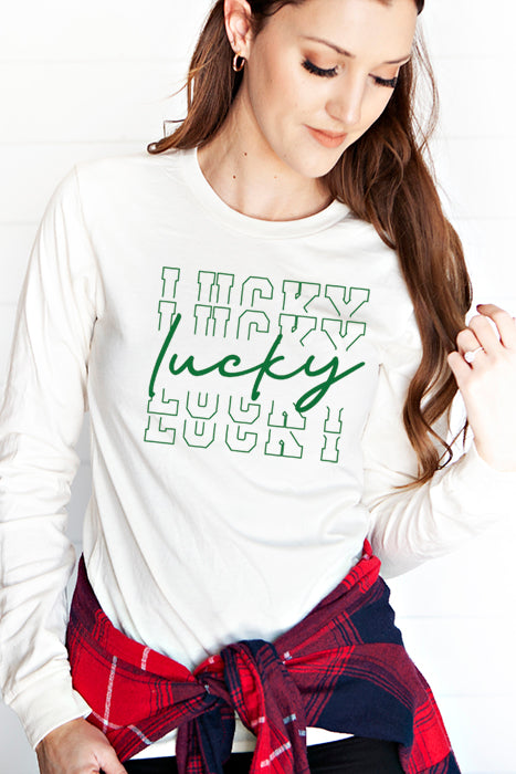 Lucky 4614 Unisex Long Sleeve Tee - Ultimate Comfort - Korvel