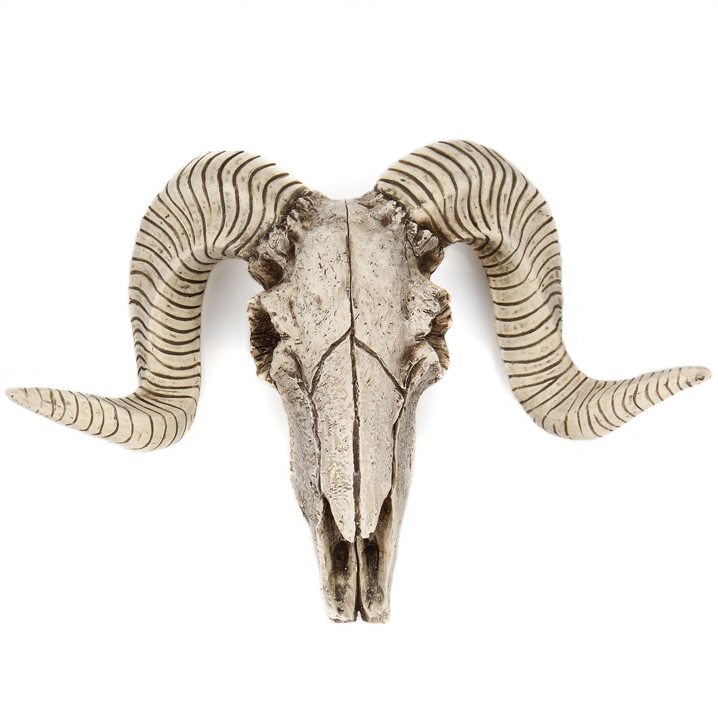 Horned Skull Wall Hanging Creative Home Living Room Decor Retro Resin Craft - Korvel