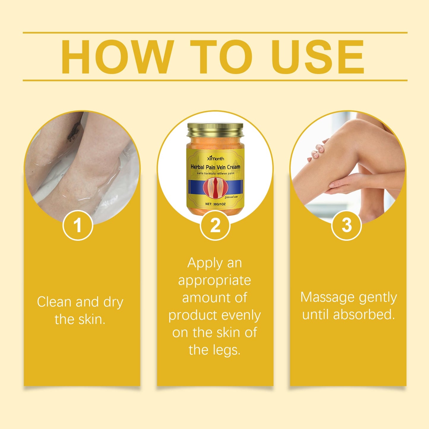 Herbal Leg Care Cream, Pamper, Massage, Repair And Relieve Uncomfortable Legs - Korvel