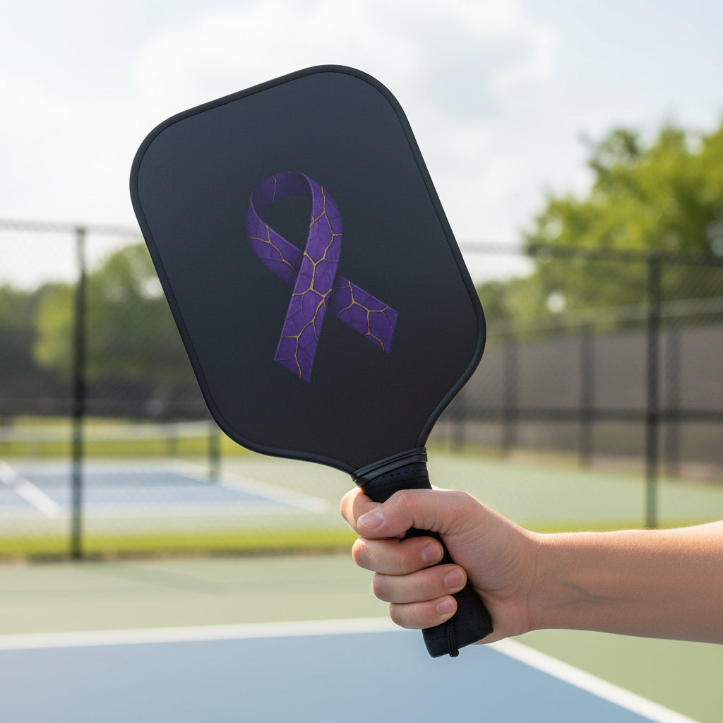 Ensemble de Paddles de Pickleball avec Ruban Violet | Édition Sensibilisation à l'Épilepsie