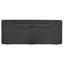 70 inch classic and traditional executive desk with metal trim, writing desk with 2 file drawers, USB ports, and sockets, black - Korvel
