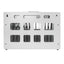 16 Bay Locking Charging Cabinet for Laptops and Chromebooks - White
