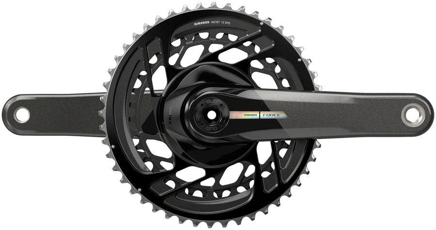 SRAM Force Crankset - 170mm 2x 12-Speed Iridescent Gray