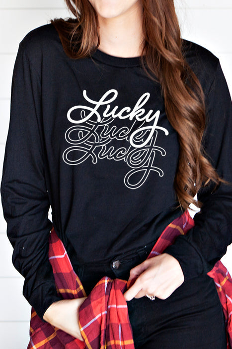 Lucky Lucky Lucky 4625 Long Sleeve Tee