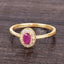 0.33 Carat Ruby and Diamond 14K Yellow Gold Engagement Ring