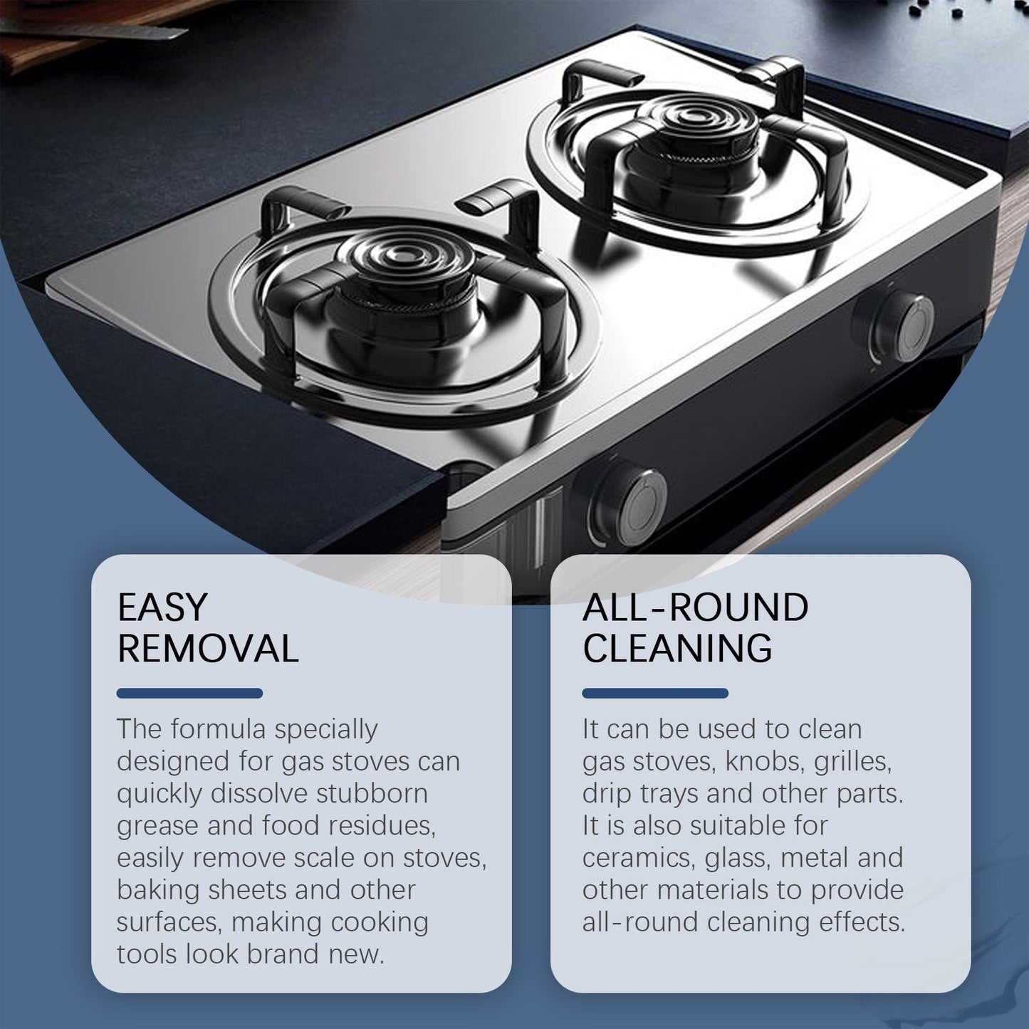 Gas Stove Cleaner Gas Stove Multi-Functional Oil Cleaning Agent Stove Bright And Clean As New - Korvel