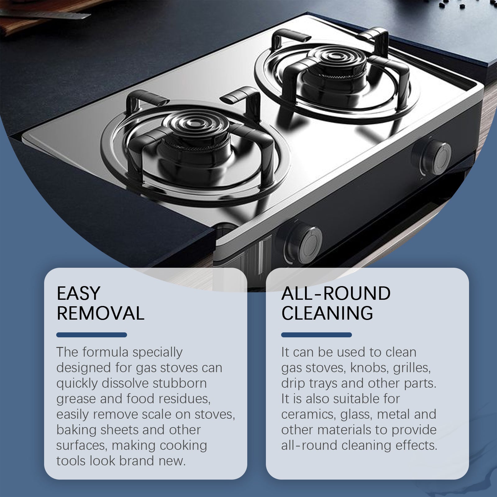 Gas Stove Cleaner Gas Stove Multi-Functional Oil Cleaning Agent Stove Bright And Clean As New - Korvel