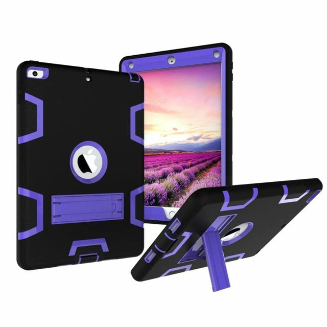 Armor Case For iPad2 iPad3 iPad4 Kids Safe Heavy Duty Silicone Hard Cover For Ipad 4 3 2 iPad 3 2 Tablet Case - Korvel