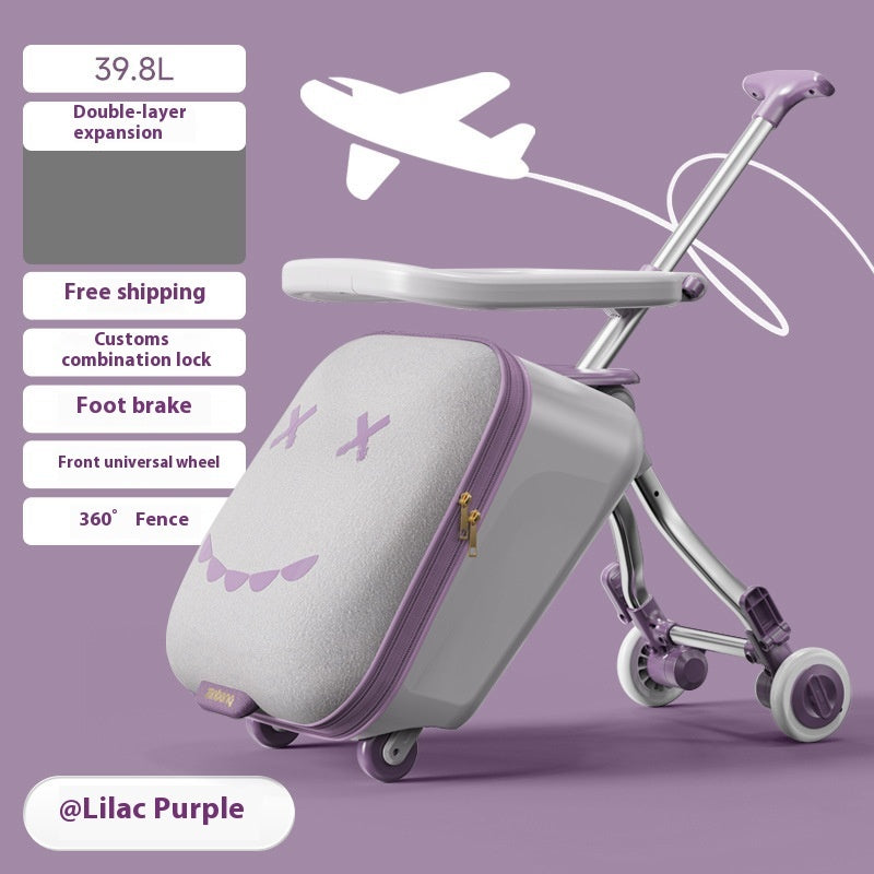 Maleta Trolley para Niños con Asiento y Rodante