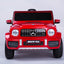 Mercedes Benz G63 Children's Electric Vehicle with Remote Control, 12V Spring Suspension, Safety Lock, and License - Korvel