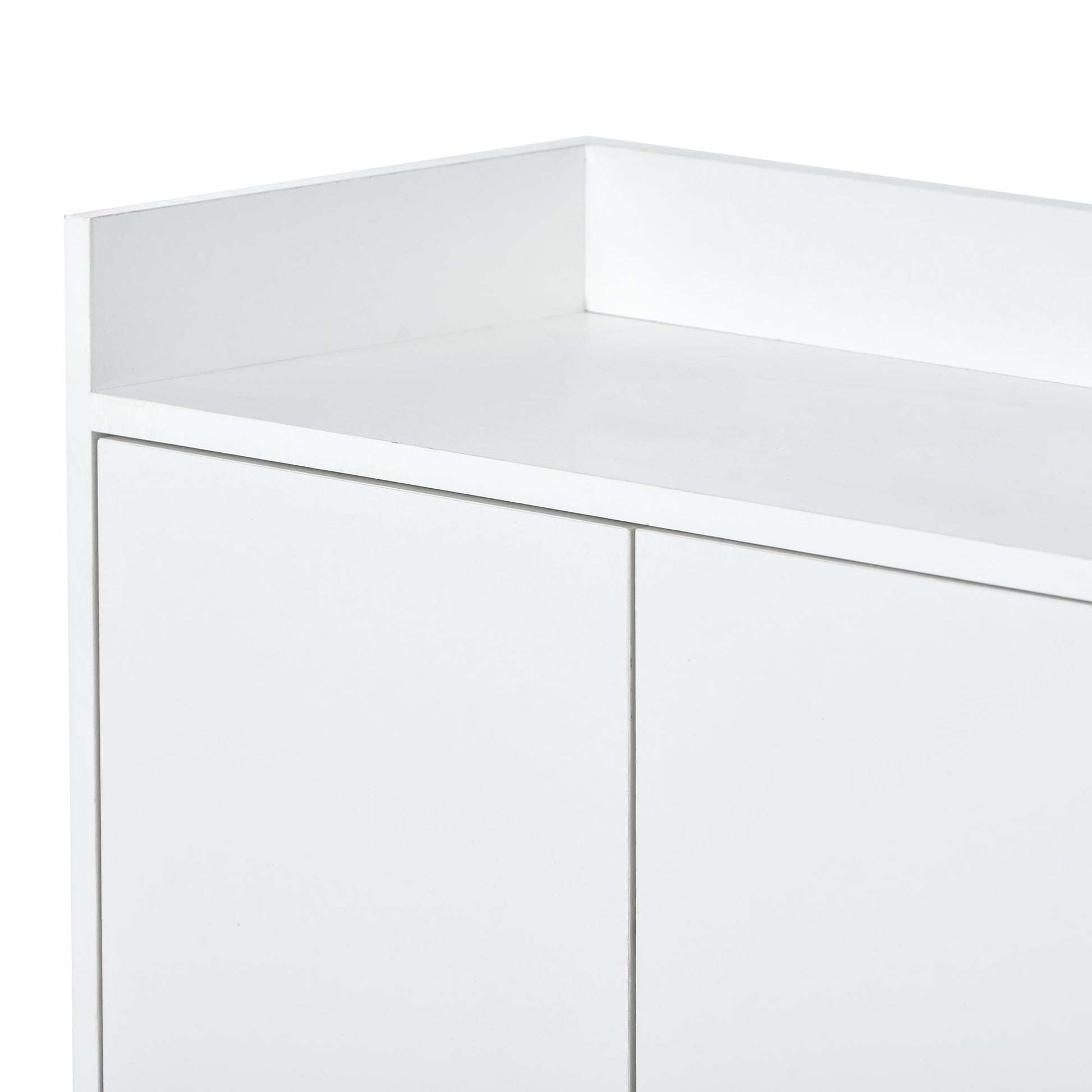TREXM Modern Sideboard Elegant Buffet Cabinet with Large Storage Space for Dining Room, Entryway (White) - Korvel
