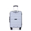 Hardshell Suitcase Spinner Wheels PP Luggage Sets Lightweight Suitcase with TSA Lock,3-Piece Set (20/24/28) ,Silver - Korvel