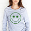 Clover Smiley Face Long Sleeve T-Shirt