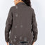 Chaqueta de Manga Larga con Botones American Bazi Desgastada