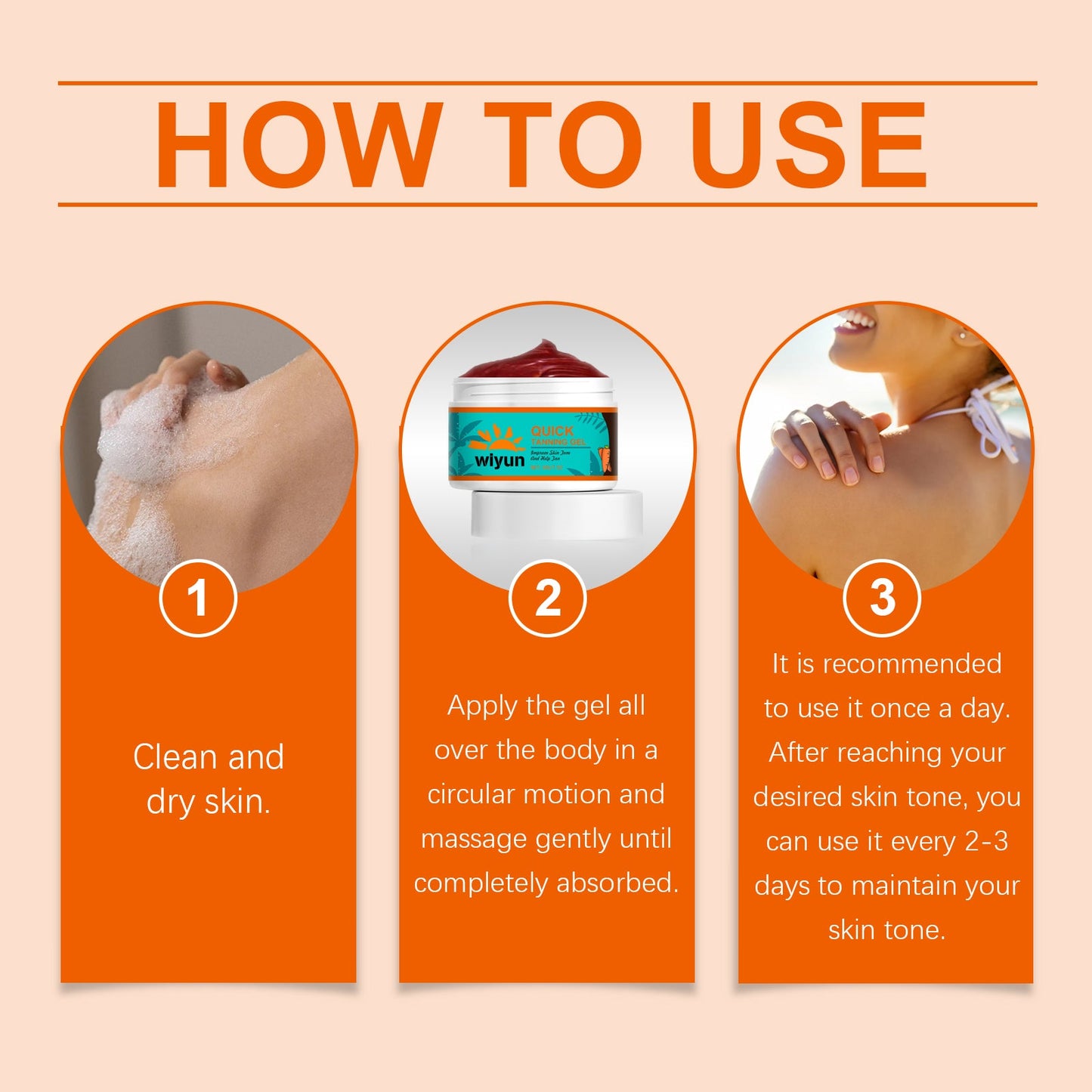 Gel Bronceador Rápido - Bronceador Nutritivo para una Piel Radiante
