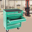 5 DRAWERS MULTIFUNCTIONAL TOOL CART WITH WHEELS-GREEN - Korvel