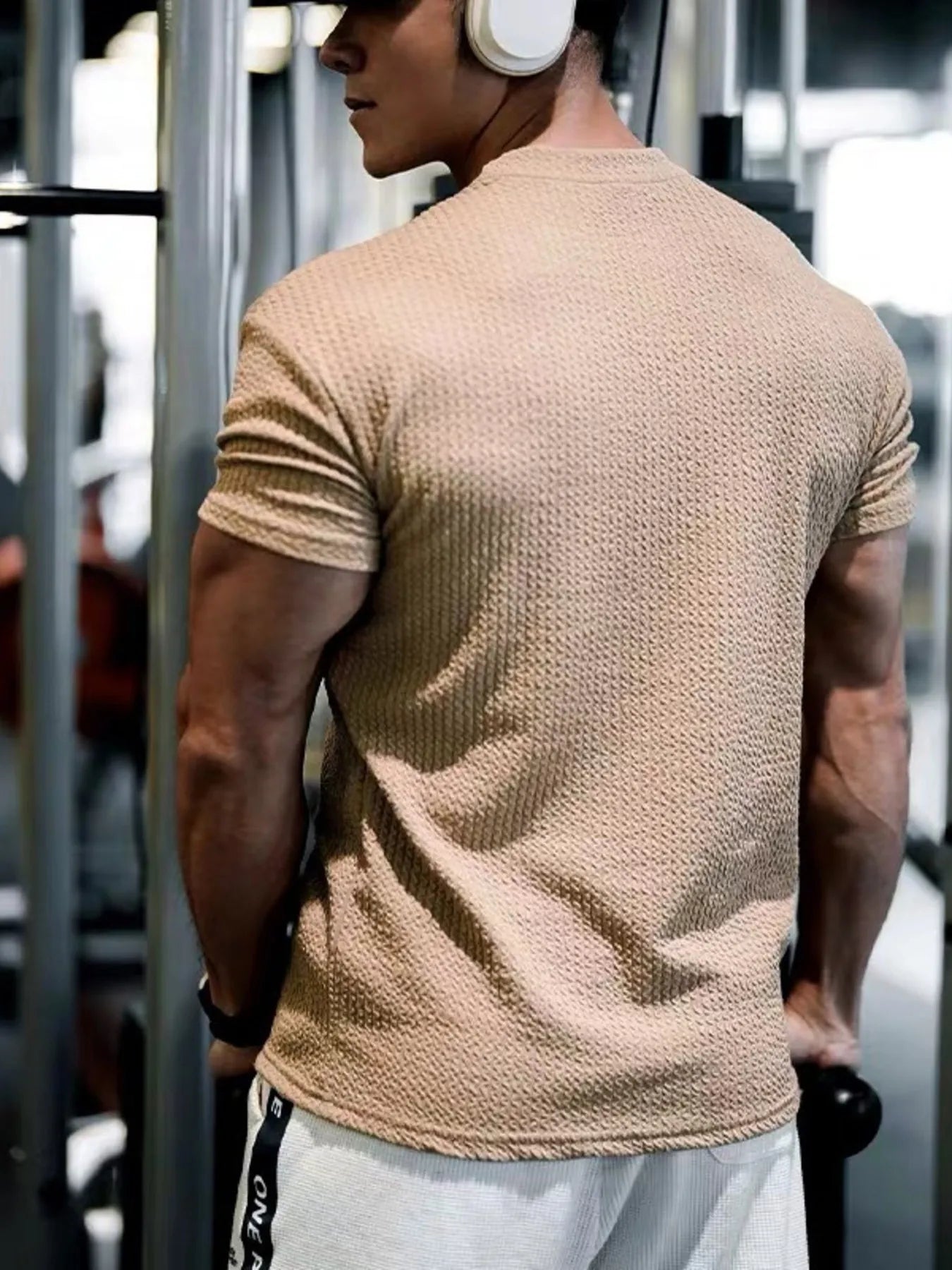 Camiseta de manga corta transpirable para hombres en tallas grandes