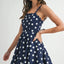 Chic Polka Dot Mini Dress with Unique Ricrac Trim – Perfect for Summer Fun - Korvel