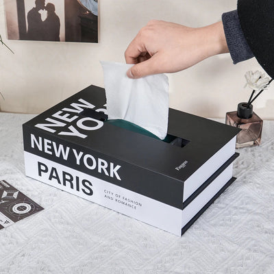 Elegant Book Style Tissue Box Holder for Home and Office