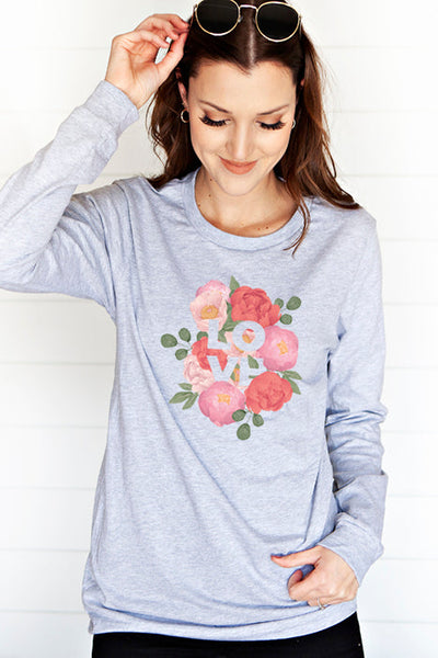Flower Love 4641 Longsleeve T-Shirt - Korvel