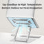 Office Aluminum Notebook Bracket Computer Cooling Bracket Double Pole Folding 360 Degree Stepless Rotation - Korvel