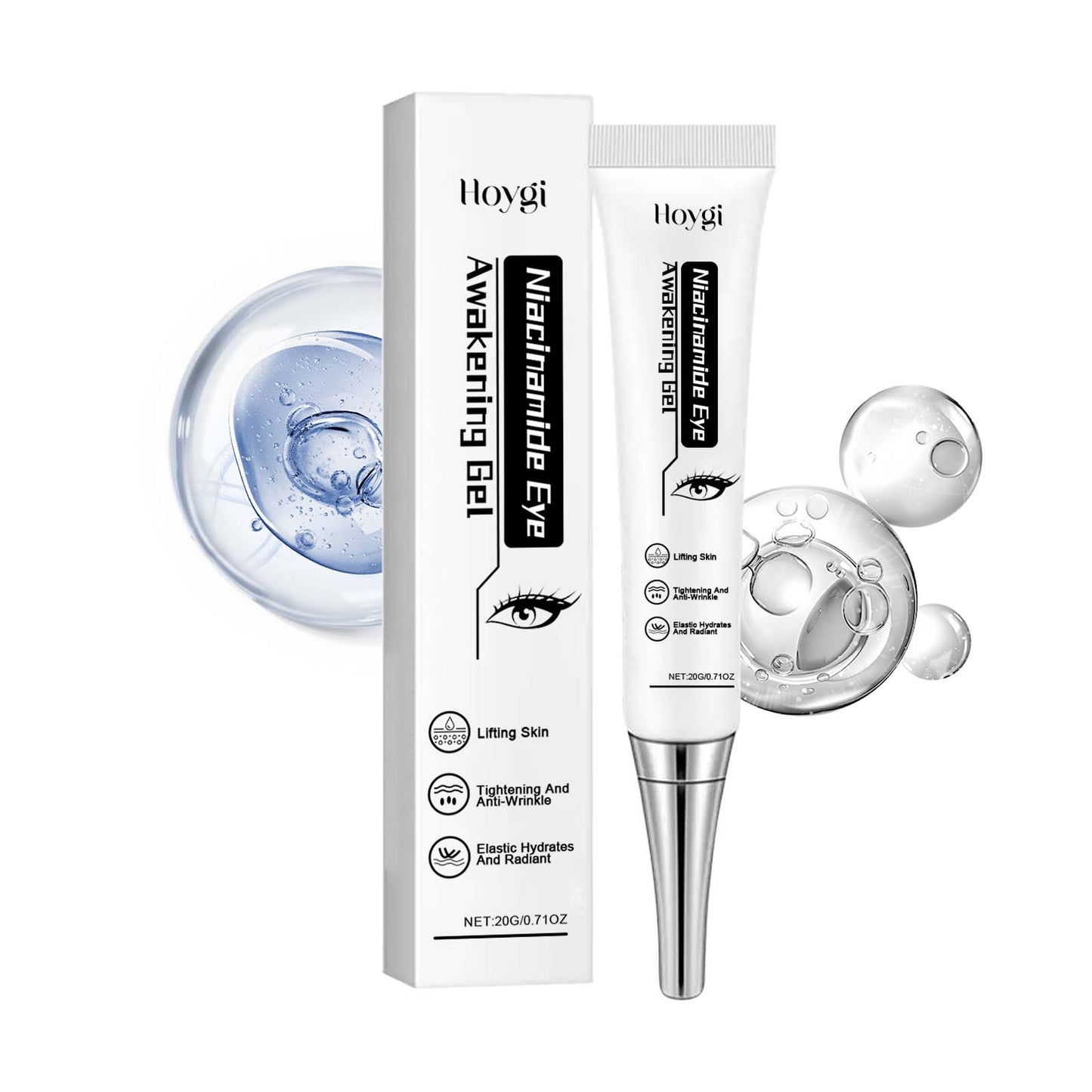 Niacinamide Eye Gel Hydrating And Moisturizing Elastic Firming Skin Around Eye Care Moisturizing Eye Cream - Korvel