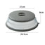Folding cover with hooks, microwave heating cover, multifunctional silicone folding fresh-keeping cover, oil proof and splash pr - Korvel