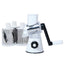 5-in-1 Cheese Grater: Gourmet, Rotary with Hand Crank, 10 Blades (3 Blades-C), for Cheese & Vegetable Slicing. - Korvel
