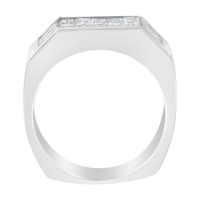 Bague de fiançailles en diamant en or blanc 14KT