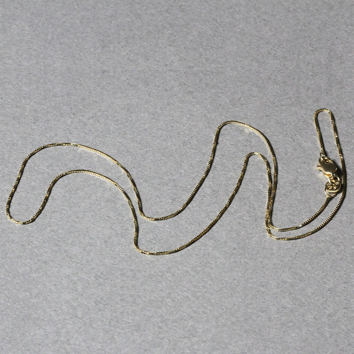 Cadena Clásica de Caja de Oro Amarillo de 14k - 0.6mm