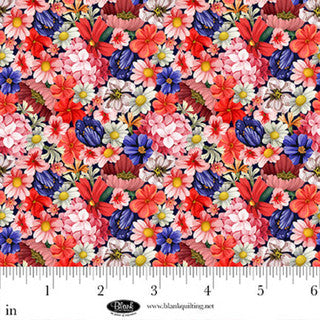 Cameo Appearance Small Floral Pink Cotton Fabric - 44"/45" Per Yard