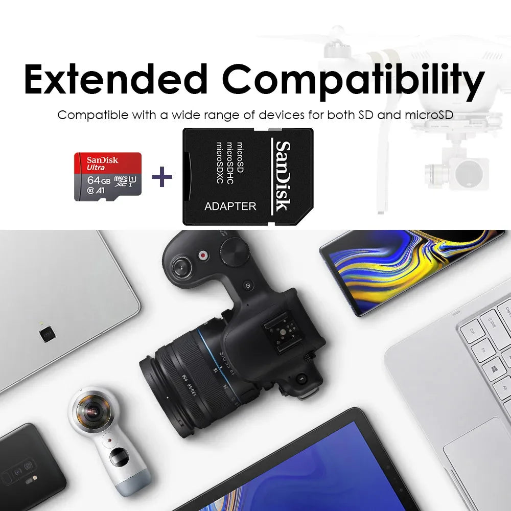Micro SD Card 64GB Video Monitoring Traffic memory card 128GB 256GB Max 512GB 1TB smartphone DJI drone cardfor car - Korvel