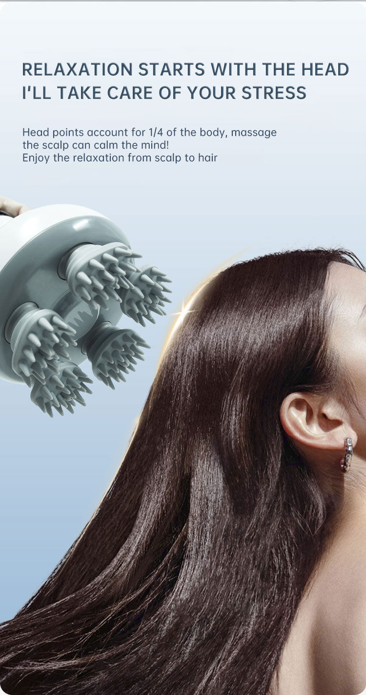 Electric Head Massager for Relaxation and Stress Relief