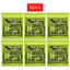 6 sets of Ernie Ball Slinky guitar strings (models 2003, 2215, 2223, 2221, nickel - wound) for electric & acoustic guitars - Korvel