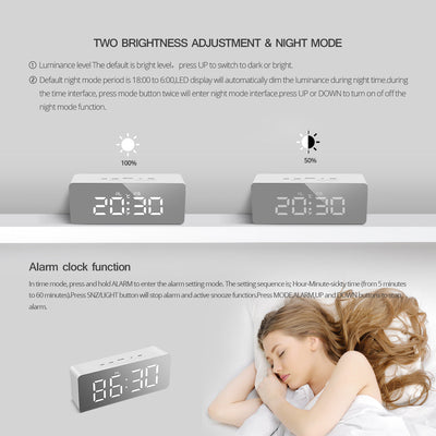 Children's Alarm Clock Led Electronic Clock Multi-Function Digital Electronic Clock Alarm Clock Student Special Desktop Clock - Korvel