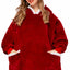 Manta con Capucha de Invierno - Sudadera Oversized con Bolsillos