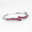 Brazalete de Rubí Relleno de Vidrio de 9.10 Quilates en Plata Esterlina .925
